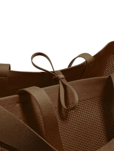 Bimba Y Lola Large Chihuahua Mesh-knit Tote Bag In Brown