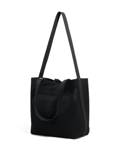 Bimba Y Lola Medium Flyknit Shoulder Bag In Black