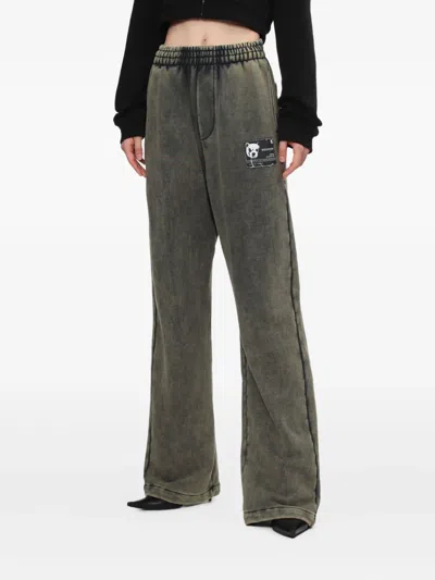 We11 Done Patch-pockets Track Pants In Gray