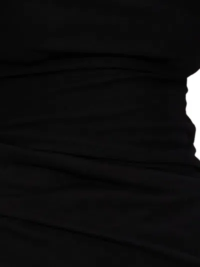 Entire Studios Flap Draped Short-sleeve Top In Black