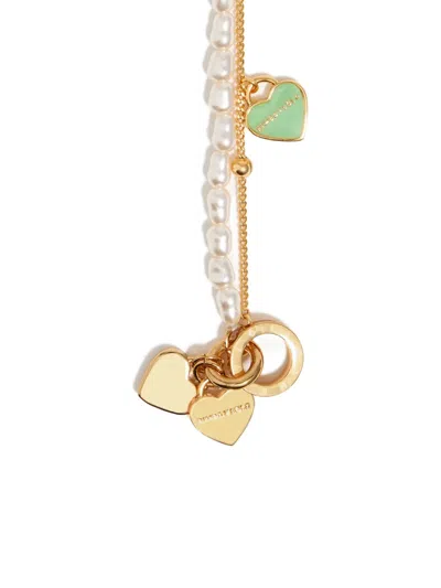 Bimba Y Lola Heart-charm Double-layer Bracelet In Gold