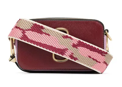 Pre-owned Marc Jacobs Women's  The Snapshot Camera Bag In Red/beige/purple