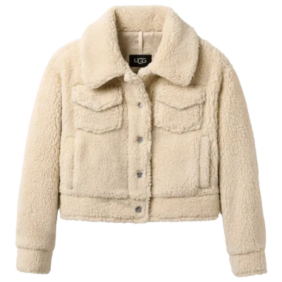 Ugg Frankie Short Trucker Jacket In Brown