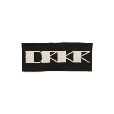 Rick Owens Drkshdw Fascia Per Capelli Concordians In Maglia Di Cotone In Black