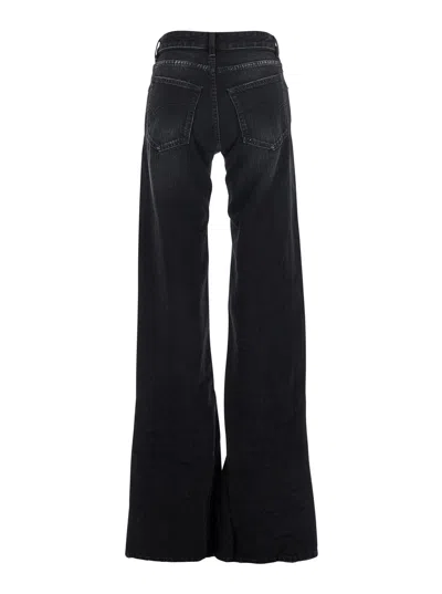 Balenciaga Wide Leg Pants In Black