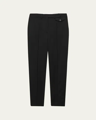Prada Superfine Wool Tailored Pants In Black