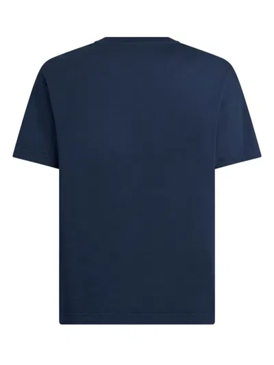 Etro T-shirt With Logo In Blue