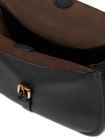 Etro Medium Pony Shoulder Bag In Black