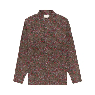 Pre-owned Aimé Leon Dore Paisley Print Shirt 'multicolor' | Multi-color | Men's Size L