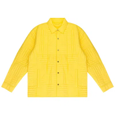 Pre-owned Aimé Leon Dore Reversible Filled Overshirt 'yellow' | Men's Size L