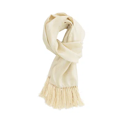 Pre-owned Aimé Leon Dore Silk Dice Scarf 'pristine' | Cream | Men's Size Onesize In White