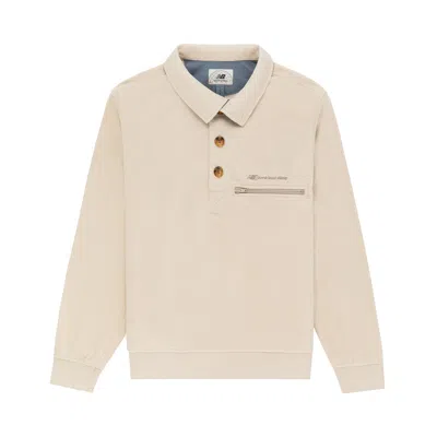 Pre-owned Aimé Leon Dore X New Balance Fleece Popover 'oatmeal' | Cream | Men's Size L In White