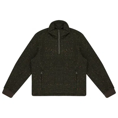 Pre-owned Aimé Leon Dore Half-zip Pullover Work Jacket 'green Donegal' | Men's Size Xs