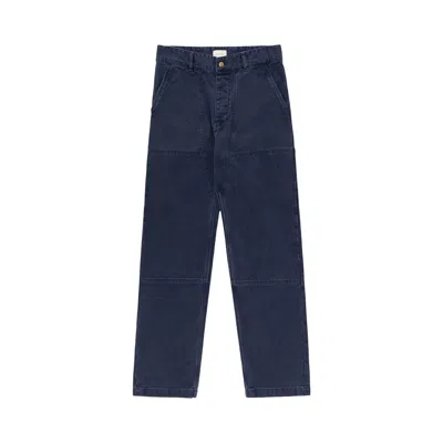 Pre-owned Aimé Leon Dore Garment Dyed Double Knee Carpenter Pant 'blue' | Men's Size S