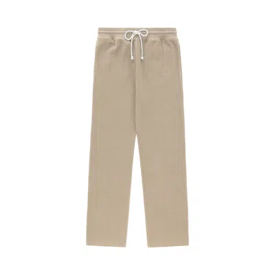 Pre-owned Aimé Leon Dore Herringbone Terry Uniform Sweatpant 'laurel Oak' | Tan | Men's Size Xs In Brown