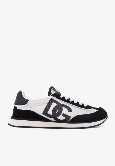 Dolce & Gabbana Dg Cushion Lace-up Sneakers In Gray