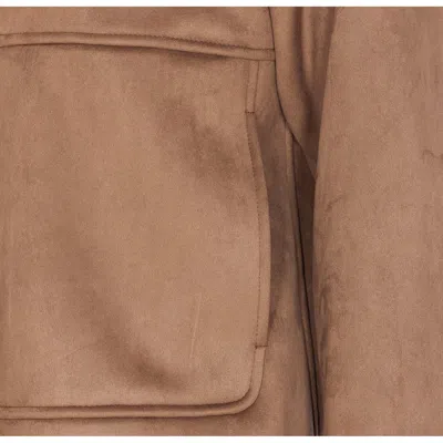 Herno Hooded Jacket With Front Pockets And Sleeves In Brown