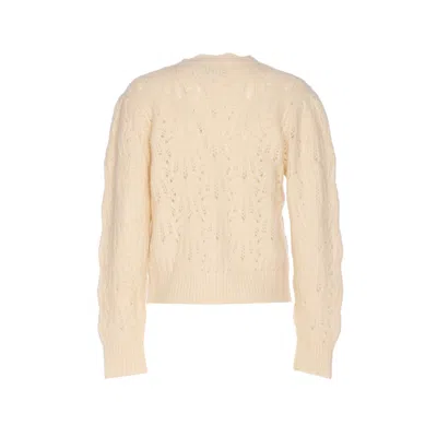 Isabel Marant Étoile Isabel Marant Etoile Lace-knit Cardigan With Button Details In Neutral