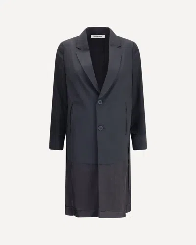 Undercover Long Blazer Jacket In Blue
