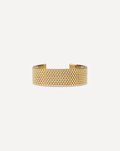 Jil Sander Bracelet Refined Mesh Texture In Gold