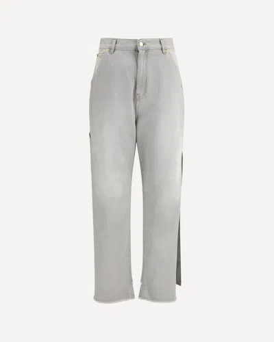 Darkpark Wide Washed Grey Lisa Jeans In Gray