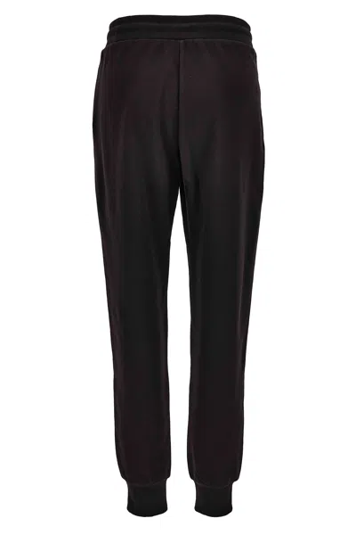 Versace Jeans Couture Sweatpants With Embroidered Logo In Black