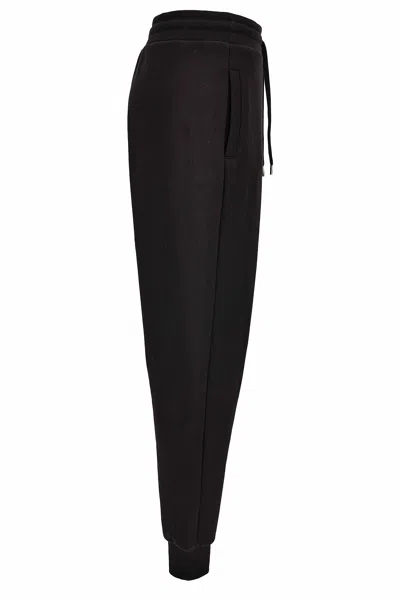Versace Jeans Couture Sweatpants With Embroidered Logo In Black