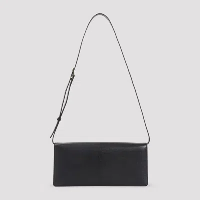 Tom Ford Black Leather Crossbody Bag In Black