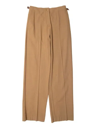 Muller Of Yoshiokubo Bumpy Trousers In Brown