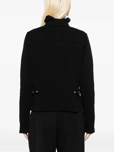 Agnès B. Buttoned-up Jacket In Black