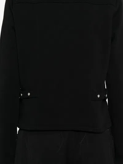 Agnès B. Buttoned-up Jacket In Black