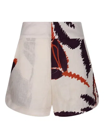 Juan De Dios Linen Shorts In Neutral