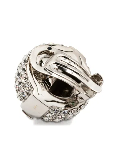 Fiorucci Crystal-embellished Earring In Transparent