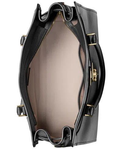 Michael Kors Leather Shoulder Bag In Black