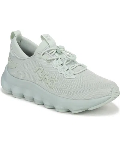 Ryka Podflow Ez J3109f1300 Women Icicle Green Bungee Laces Walking Shoe Dwa1640 In Gray