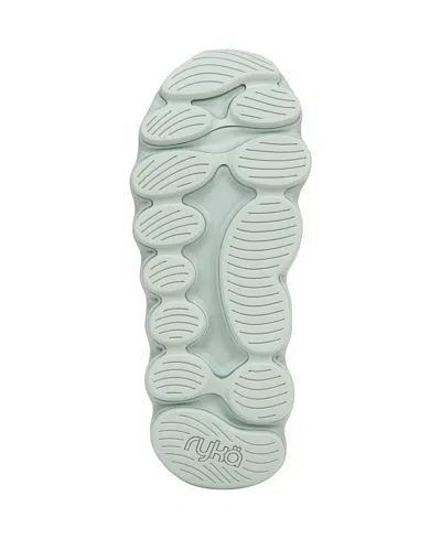 Ryka Podflow Ez J3109f1300 Women Icicle Green Bungee Laces Walking Shoe Dwa1640 In Gray