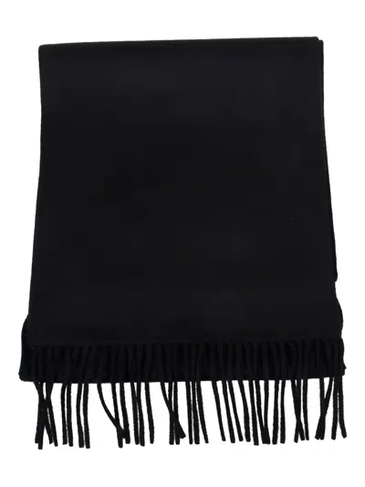 The Dynamis Studio Fringed Scarf In Black