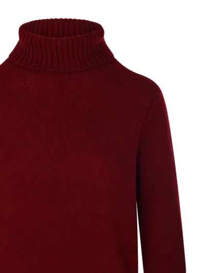 Beyou Turtleneck Sweater In Burgundy