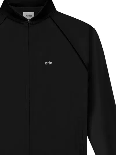 Arte Antwerp Zip-up Sweatshirt In Black