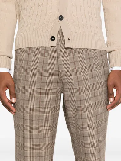Amiri Checked Trousers In Neutral