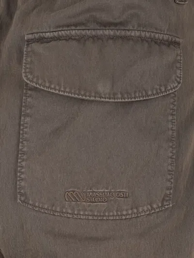 Massimo Osti Studio Patch-pocket Trousers In Brown