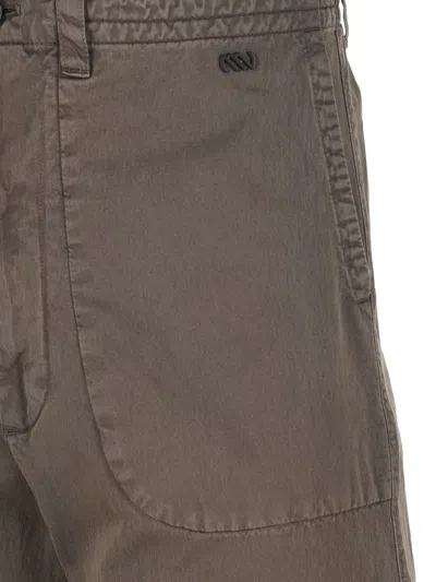Massimo Osti Studio Patch-pocket Trousers In Brown