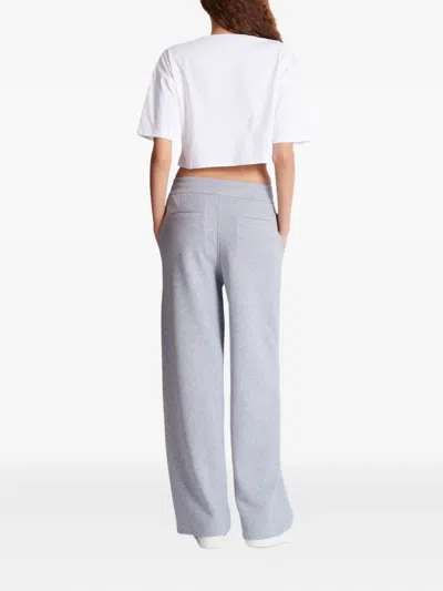 Balmain Logo-print Track Pants In Gray