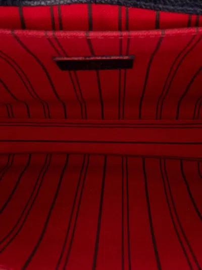 Pre-owned Louis Vuitton 2017 Monogram Empreinte Pochette Metis Satchel In Blue