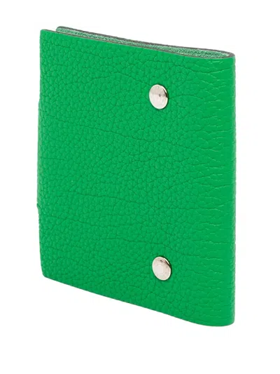 Pre-owned Hermes 1997-2014 Togo Ulysse Notebook Cover Tpm In Green