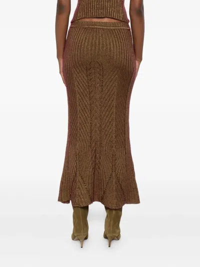 Vivienne Westwood Brown Mary Maxi Skirt In Brown