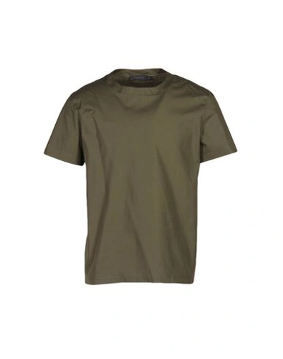 Calvin Klein Collection Solid Color Shirt In Military Green