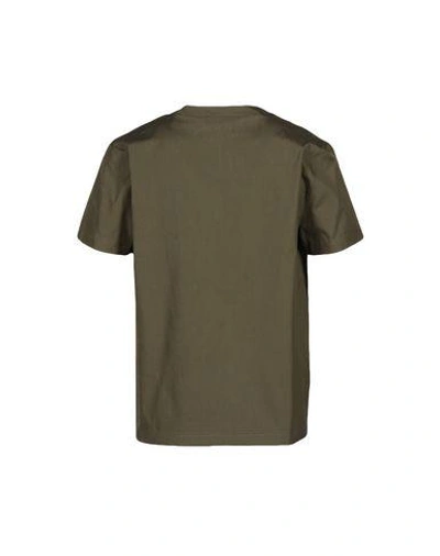 Shop Calvin Klein Collection Solid Color Shirt In Military Green