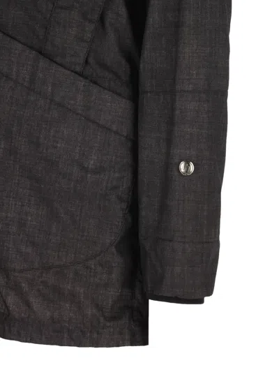 Massimo Osti Studio Hooded Patch-pocket Jacket In Black