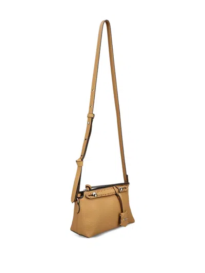 Fendi By The Way Soft Mini Selleria Shoulder Bag In Neutral